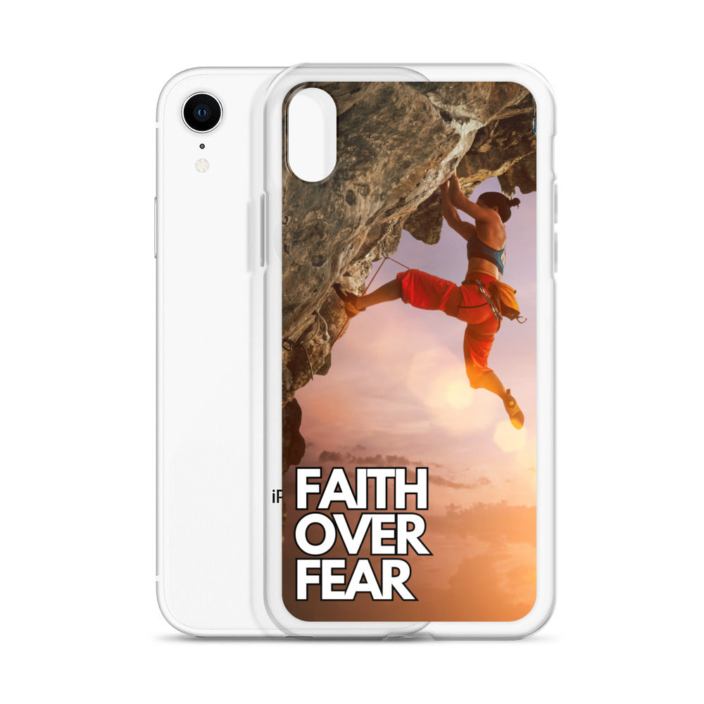 Faith over Fear Klettern Outdoor Damen iPhone-Hülle