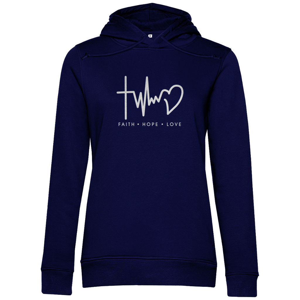 Faith Hope Love Damen Premium Bio Hoodie