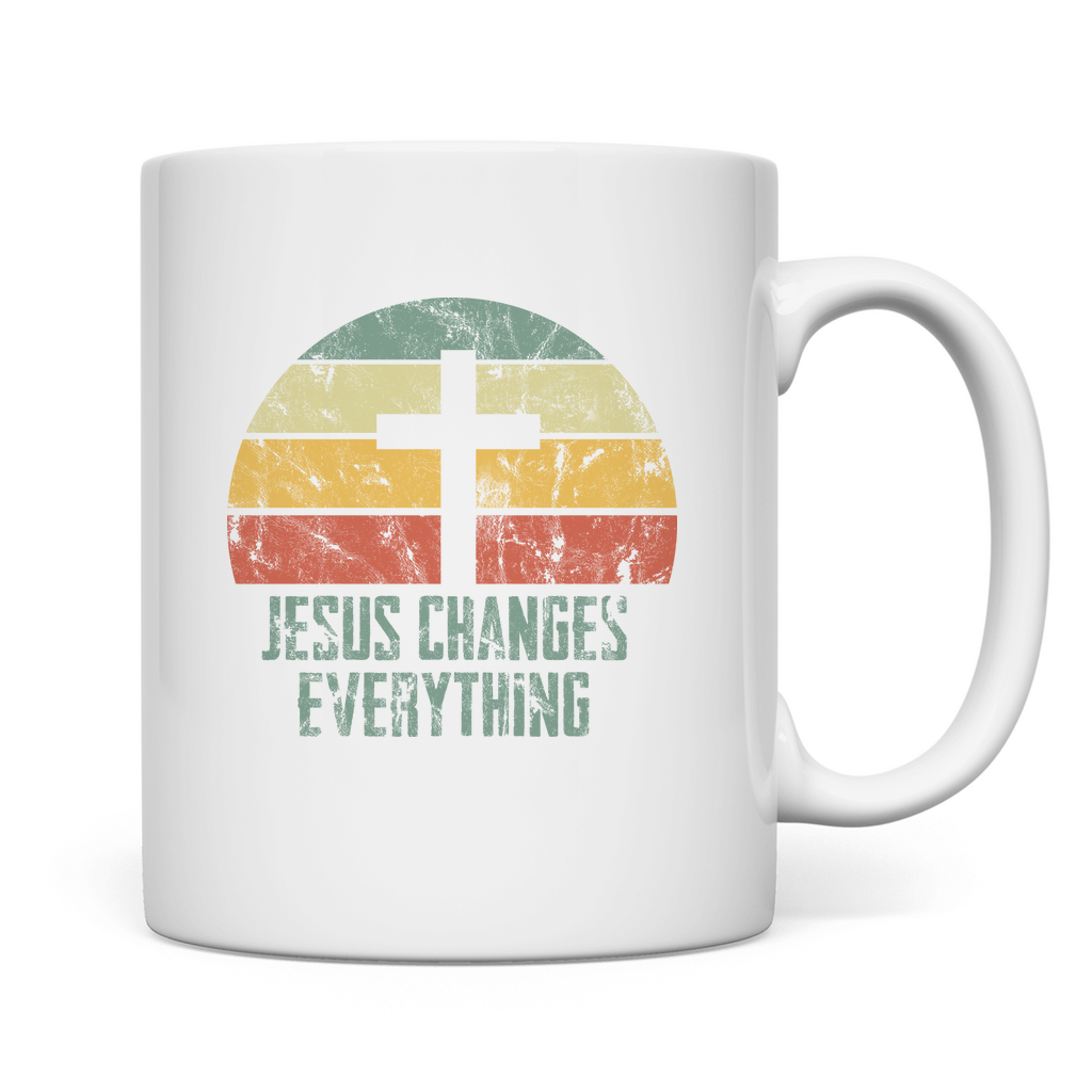 Jesus changes everything christliche Tasse