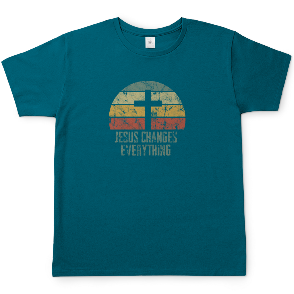 Jesus changes everything christliches Herren T-Shirt