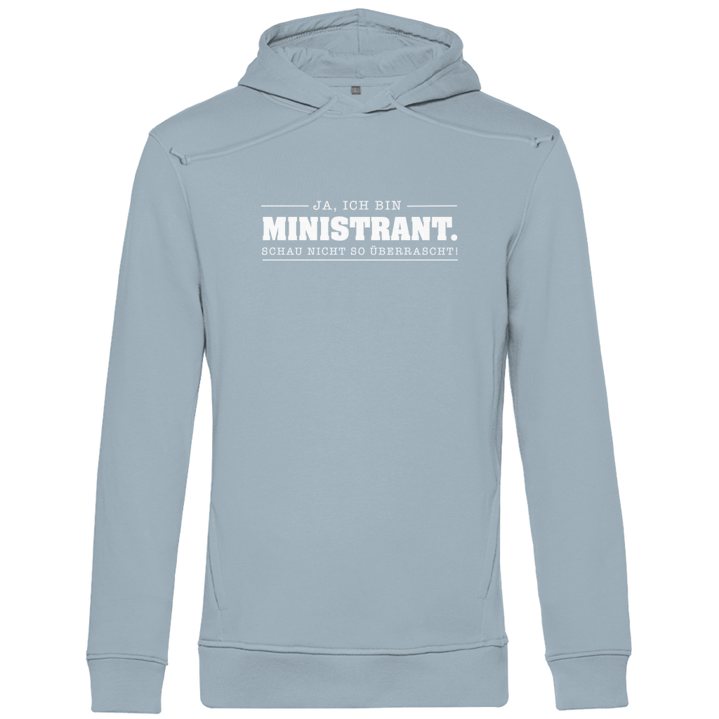 Ja ich bin Ministrant schau nicht so überrascht Herren Premium Bio Hoodie