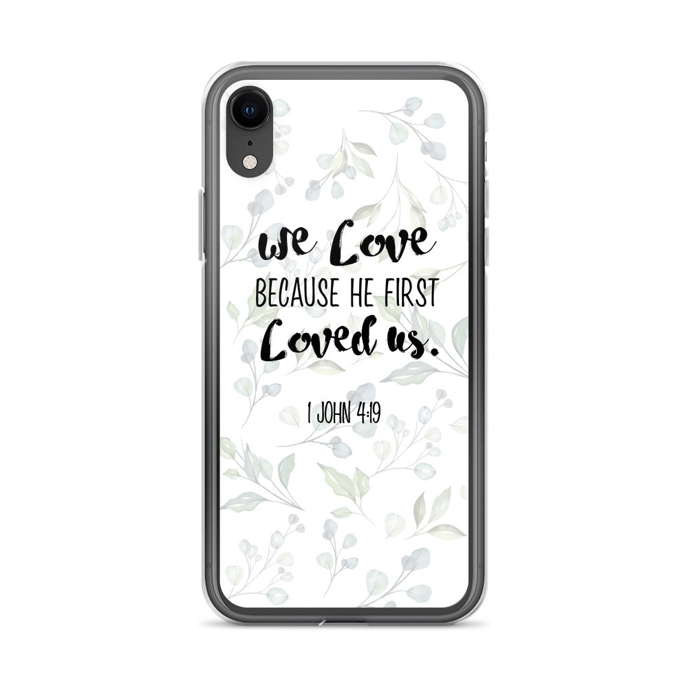 He loved us first iPhone Case - gesegnet