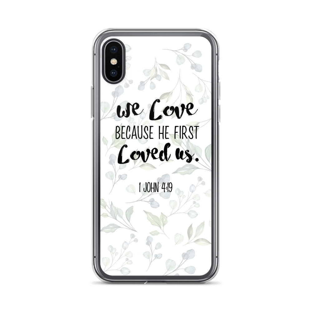 He loved us first iPhone Case - gesegnet